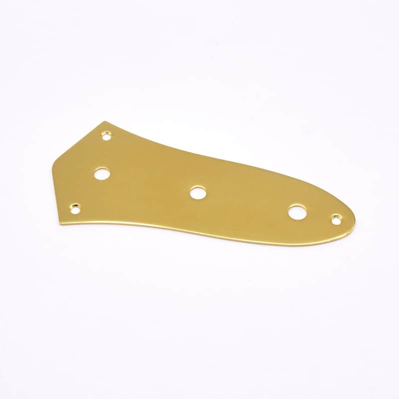 KD By AxLabs Steel J-Bass Style Control Plate - Imperial - 3-Hole Mount - Gold image 1