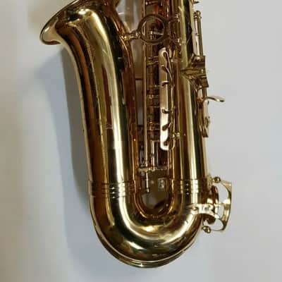 Alto Saxophone Sax - Gold Lacquer Body Only & Hard Case Spare Parts Not Working~ image 2