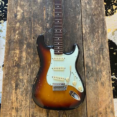 Fender Stratocaster Japan 1962 RI CIJ Era Three Tone Sunburst Relic w/ Hardcase image 20