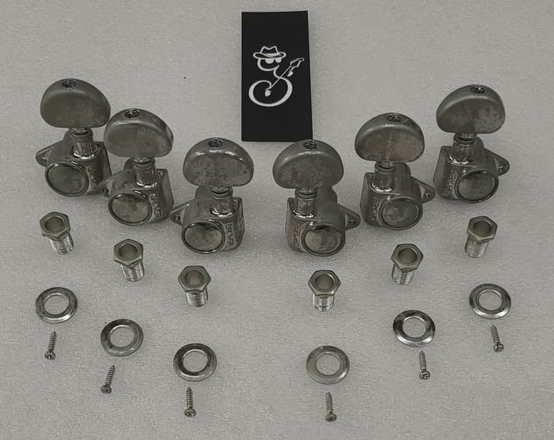 Aged Relic Nickel Grover Rotomatic 18:1 Tuners Tuning Machines image 1