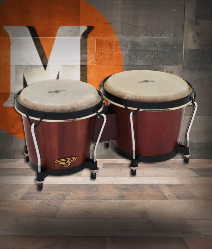Latin Percussion LP CP Trad 6" -7" Bongo Oak Dark Wood Black (CP221-DW) image 1