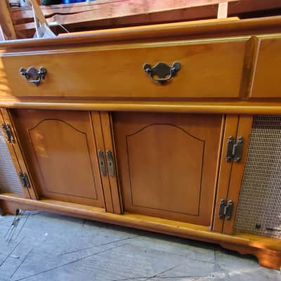Magnavox Astro Sonic Stereo High Fidelity Console Circa 1955 Light wood image 2