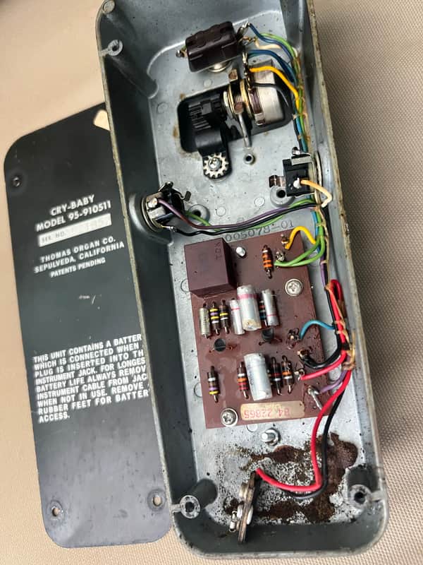 Thomas Organ Cry Baby Wah Model 95-910511 Vintage Pedal - TDK Patent Pending image 1