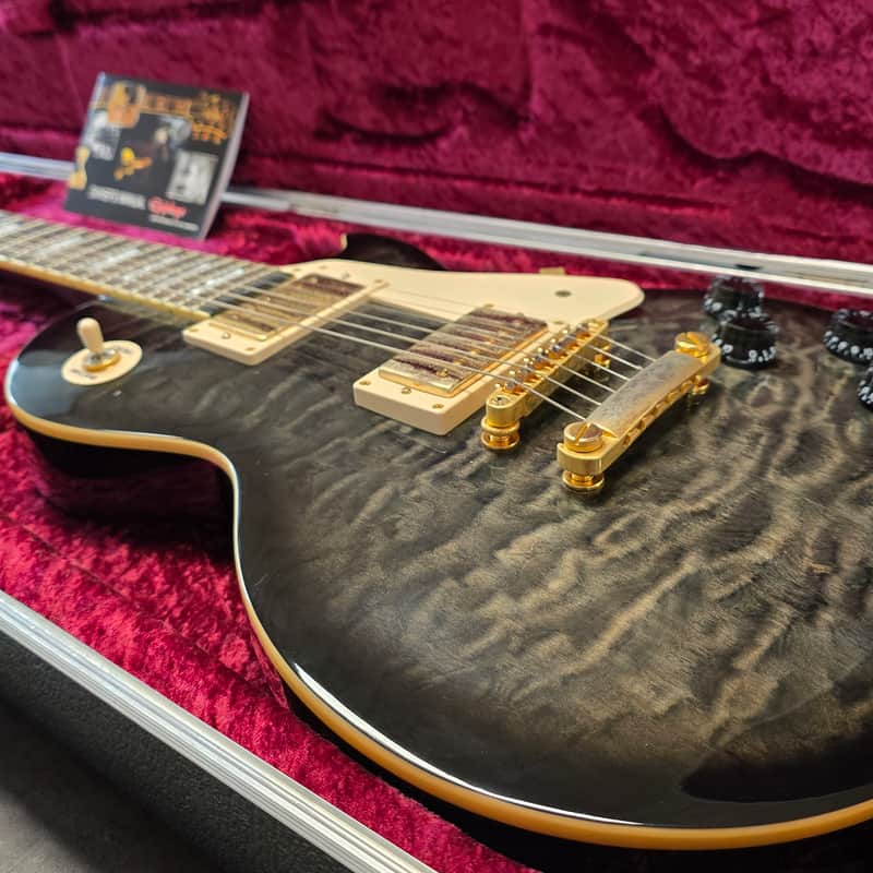 2008 Epiphone Les Paul Ultra II Midnight Ebony Quilt Top