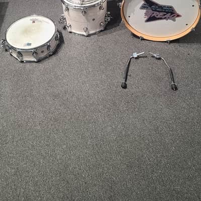 DW Design Series Frequent Flyer 12/14/20/5x14" 4pc Shell Pack 2014 - 2021 White Onyx image 2