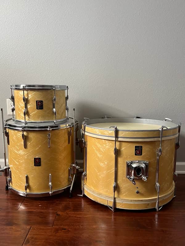 Premier Drum Shell Pack 1950’s White Marine Pearl image 1