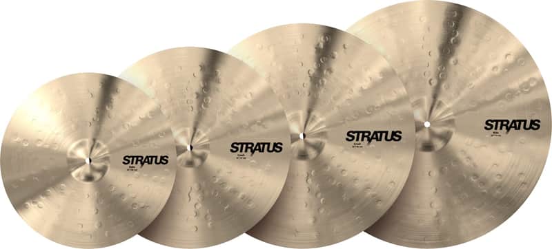 Sabian Stratus Promotional Cymbal Pack w/ 14" Hi-Hats, 16" Crash, 18" Crash & 20" Ride Cymbals image 1