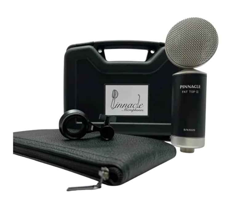 New Pinnacle Microphones Fat Top II w/ Lundahl | Ribbon Microphone | Black | Free XLR Cable image 1