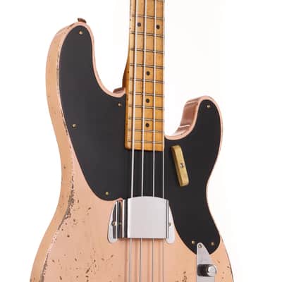 Fender Custom Shop 70th Anniversary 1951 Precision Bass Masterbuilt Andy Hicks Faded Aged Shell Pink image 5
