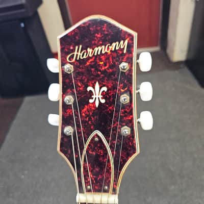 Harmony H-71 Semi Hollow Body Electric Guitar with Original Case image 5