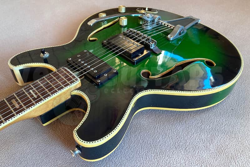 TEISCO 'EMPERADOR' VINTAGE '335' MIJ 1960s GREEN ***CLEARANCE*** - Very Good