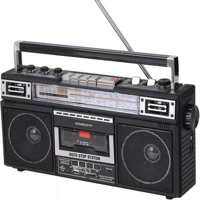 Retro Meets Modern – Stereo Portable Boombox for Musicians & Collectors image 2