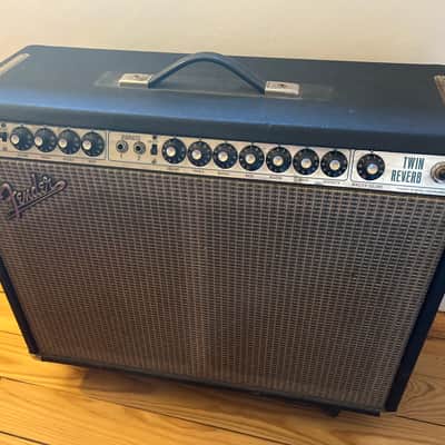 Fender Twin Reverb 2-Channel 100-Watt 2x12" Guitar Combo 1972 - 1976 - Silverface image 1