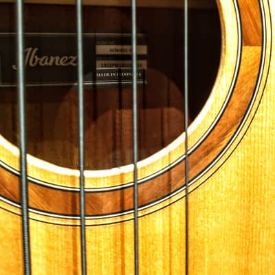 Ibanez AEWB32NT Sitka Spruce / Okoume 4-String Acoustic Bass image 4