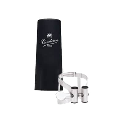 Vandoren M/O Argentée LC54SP Ligature avec couvre-bec plastique pour clarinette Basse image 1