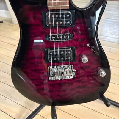 Legator Ninja NRF7-200 Fanned Fret 7 String 2018 Purple Burst Burl