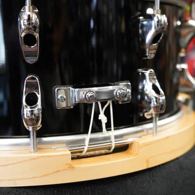 Yamaha/Japan Autog. Anton Fig Signature 6x14" Maple Snare SER.#0028- Piano Black Lqr. NOS image 18