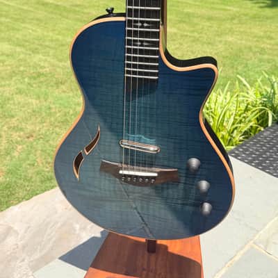 Taylor T5z Pro Pacific Blue Figured Maple w/ Graph Tech Ratio Tuners + OHSC | Excellent image 2