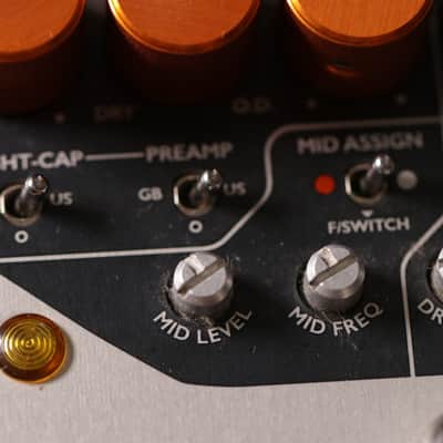 Origin Effects RevivalDrive Custom Ghosting Overdrive with Secondary EQ Controls 2010s - Silver/Orange image 7