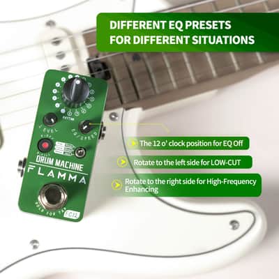 Flamma FC12 Drum machine Effects Pedal 48 Grooves Fill Function Tap Tempo Function Dual EQ Presets,price include the import duty for US buyer image 5