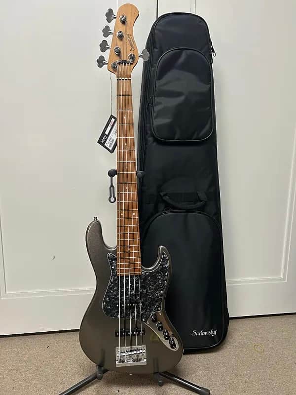 Sadowsky MetroExpress Vintage J/J 5 String Bass w/Maple Fingerboard - Silver Metallic image 1