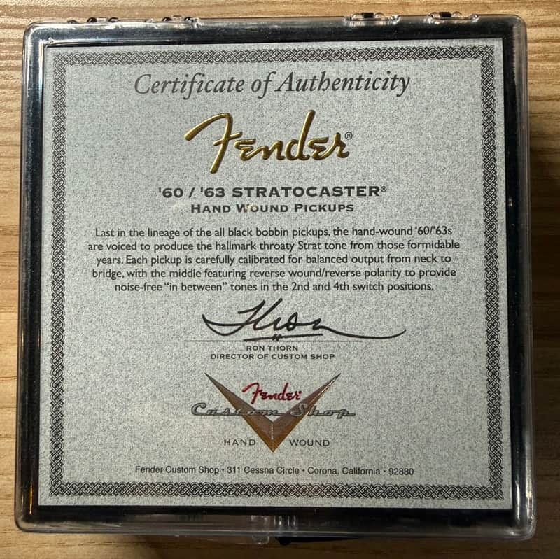 Fender Custom Shop Hand Wound '60/63 Stratocaster Pickups 2021 - Present - White image 1
