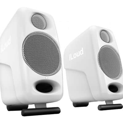 IK Multimedia iLoud Micro Bluetooth Studio Monitor Pair - White - Open Box image 1