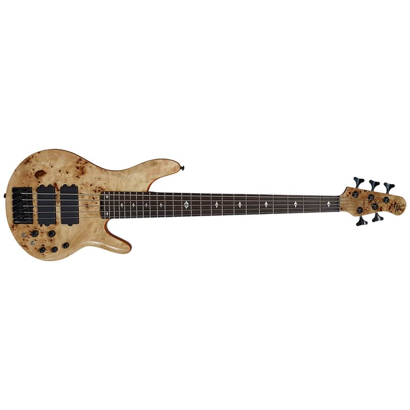 Michael Kelly Pinnacle 5 Electric Bass, Natural Burl image 1