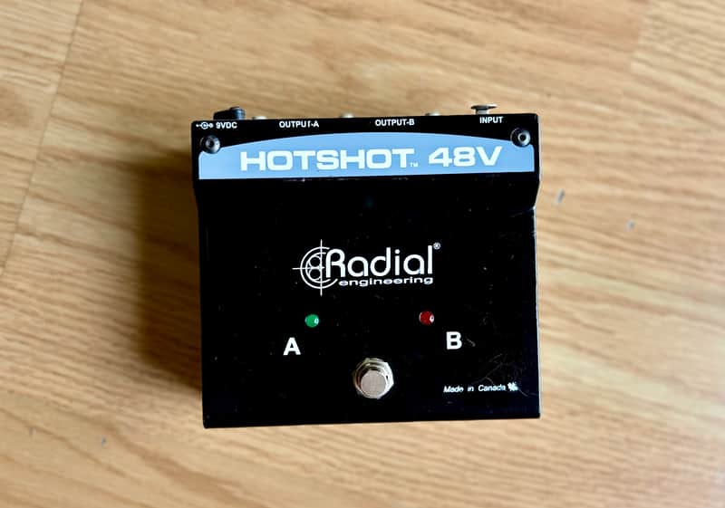 Radial HotShot 48V Condenser Microphone Switcher 2020 - Present - Black