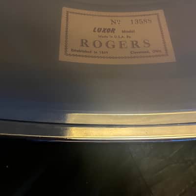 Rogers Luxor Snare Drum mid 60s - Piano Black image 9