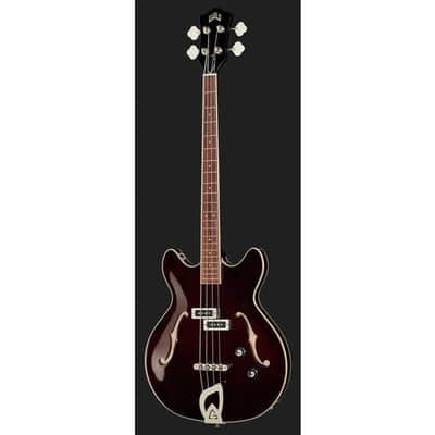 Guild Starfire I Bass Semi-Hollow Body Double-Cut, Short-scale Vintage Walnut image 6