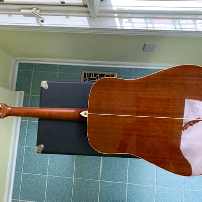 Washburn WD 10 Dreadnought Acoustic Guitar Natural /w Case image 4