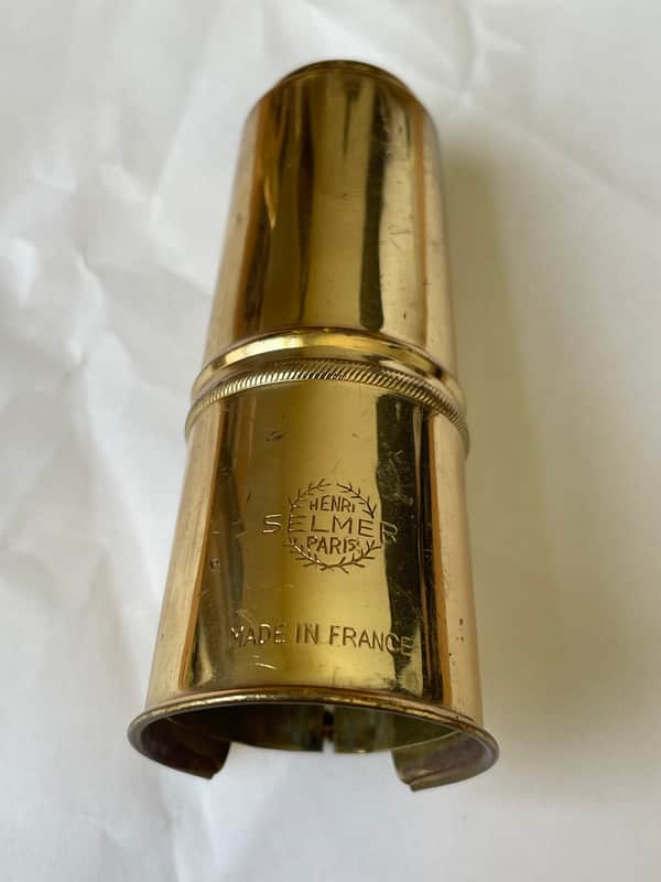 Vintage Selmer Paris Tenor Saxophone Ligature and Cap Set - Listing #2 image 1