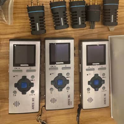 NAGRA ARES M HANDHELD STEREO DIGITAL RECORDER MP3 WAV WITH STEREO CARDIOID MICROPHONE & ACCESSORIES image 3