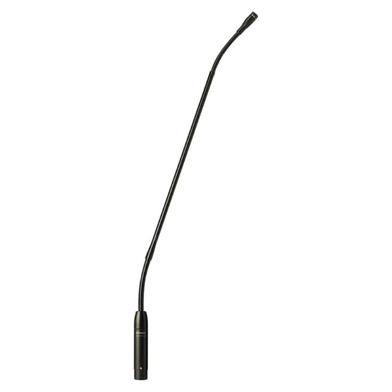 Shure MX418D/C Cardioid Condenser Microphone, 18" Gooseneck, Includes Desktop Base with 10' Cable, Logic Functions, Programmable Switch, LED Indicator, Snap-Fit Foam Windscreen image 1