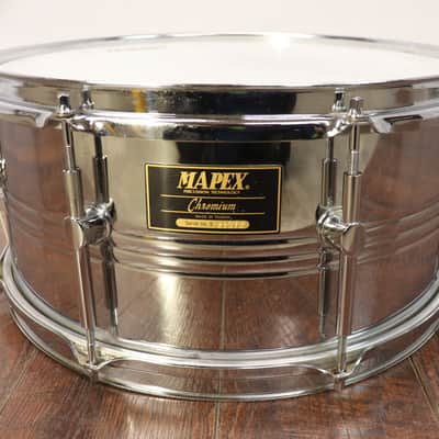 Mapex Chromium 6.5x14" Steel Snare Drum 8 Lug image 1