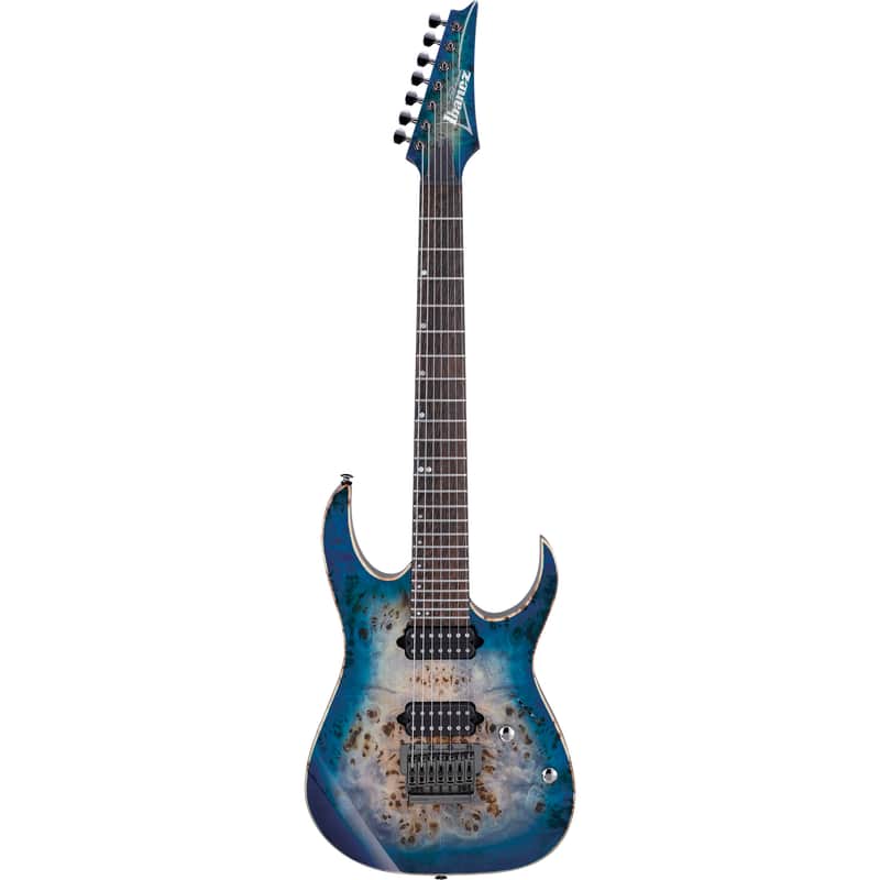 ギター Ibanez RG1027PBF Ibanez RG1027PBF-CBB Premium 7-String w/ Case in Cerulean Blue