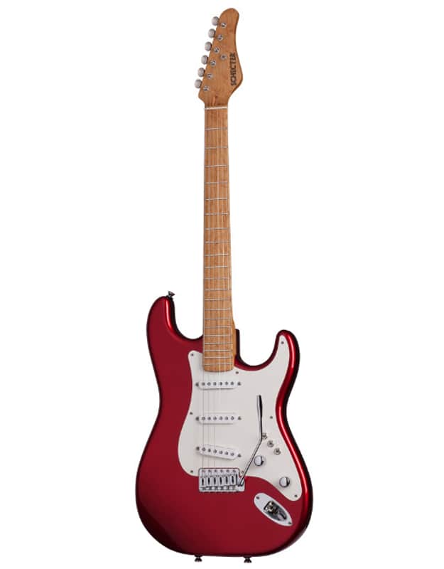 Schecter Sultan Mark Knopfler 2018 Aged Candy Apple Red image 1