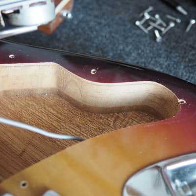 VIDEO! vintage 1970s MIJ Luxor (Kasuga) "pre-lawsuit" L200 guitar made in Japan - pro Setup, player ready image 12