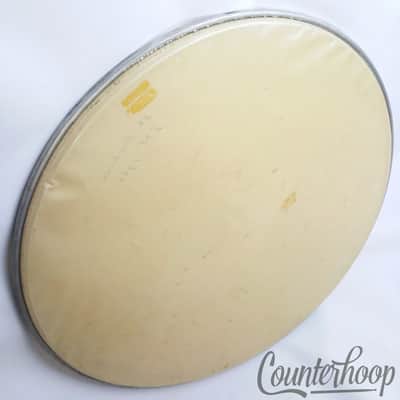Ludwig 22" Bass Drum Heads Vintage 50s-60s Playon Plastic 2x Set Batter/Resonant image 5