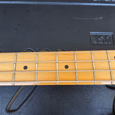 Vintage 1983 Fender Precision Bass Elite I Bass Guitar w/ Original Plastic Molded Case! image 9
