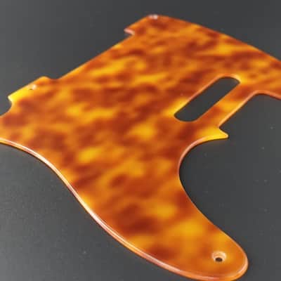 [Made to order] Pickguard Telecaster 5 Holes "Vintage" - Caramel Tortoise image 2