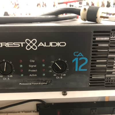 Crest Audio CA12 2200-Watt Power Amplifier 2000s - Black image 4