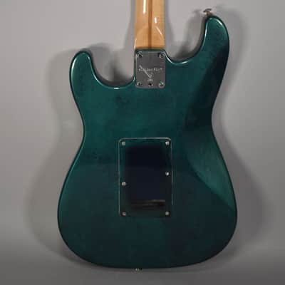 "Fender" Partscaster Stratocaster HH | Green Flame Finish image 3