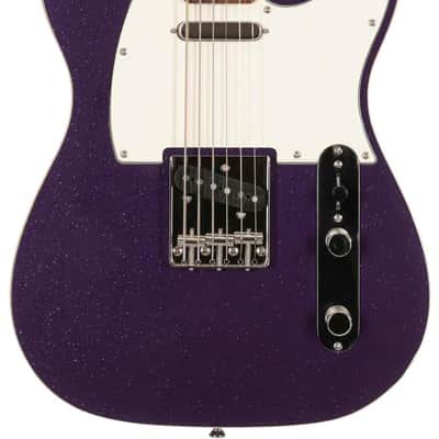 SQUIER - Classic Vibe Baritone Custom Telecaster  Laurel Fingerboard  Parchment Pickguard  Purple Sparkle - 0374042514 image 2
