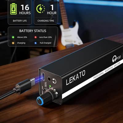 LEKATO P30 Rechargeable In-Ear Monitor Amp - XLR/TRS Combo, Mono/Stereo image 2
