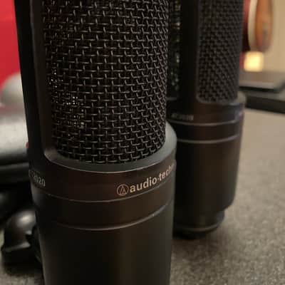 Pair of Audio-Technica AT2020 Large Diaphragm Cardioid Condenser Microphones image 3