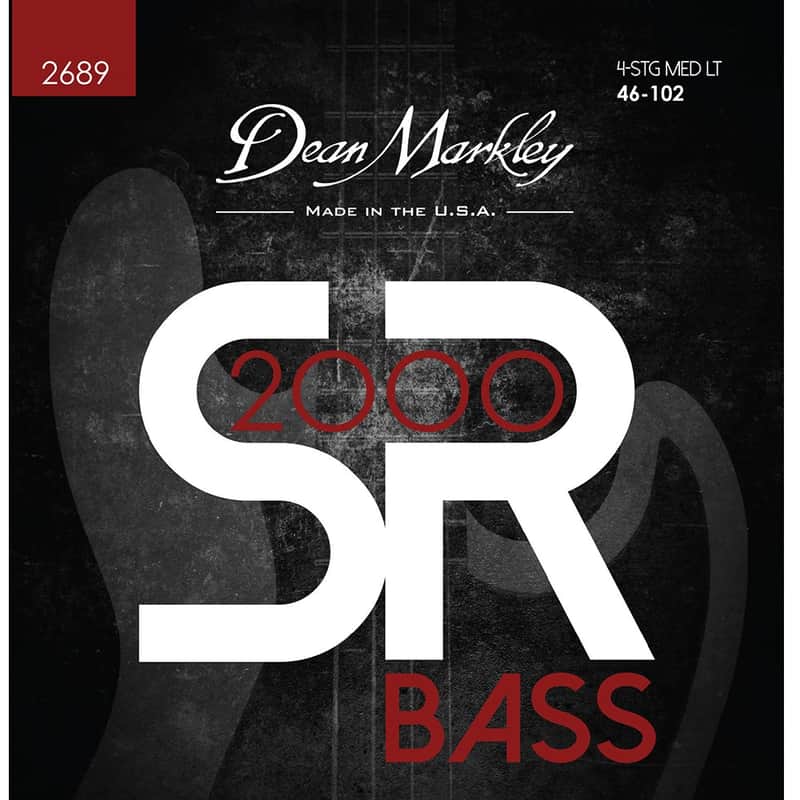 Dean Markley SR2000 High Performance Bass Guitar Strings Medium Light 4 String 46-102 imagen 1