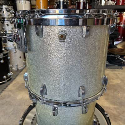 Ludwig Classic maple silver sparkle, 16 inch hanging floor drum image 1