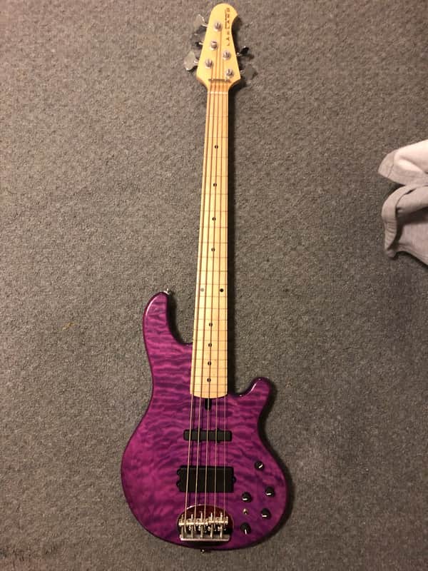 Lakland Skyline Deluxe 55-02 2019 Translucent Purple image 1